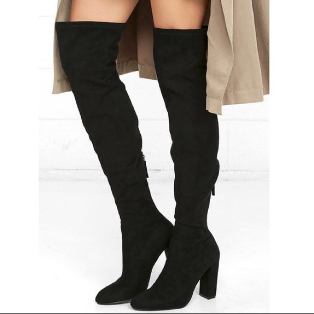 Steve Madden Suede Emotions Over The Knee Boot